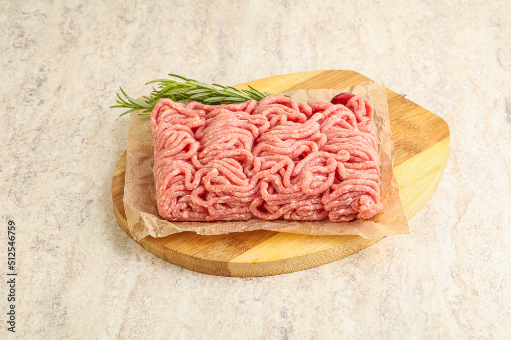 Raw beef minced meat for cooking Raw beef minced meat for cooking