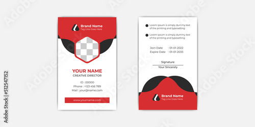 Company id card template