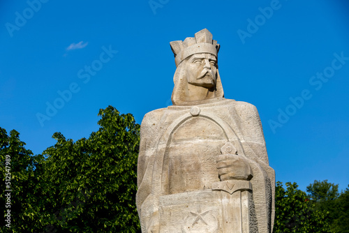Statue of Stephen III of Moldavia  most commonly known as Stephen the Great  in Soroca  Moldova