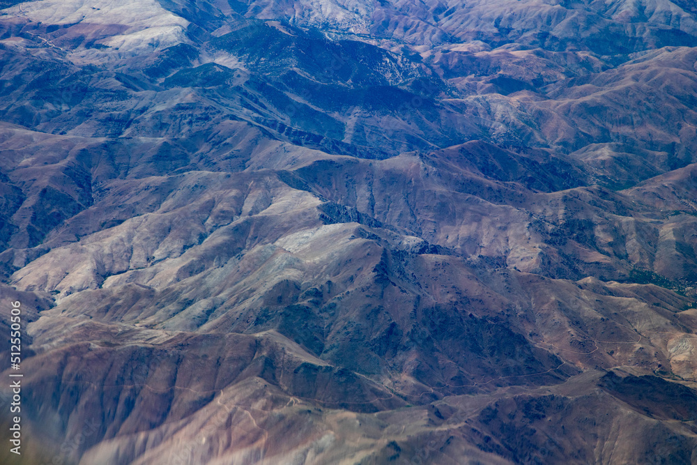 aerial view over Atlas mountain Morocco aerial view over Atlas mountain Morocco
