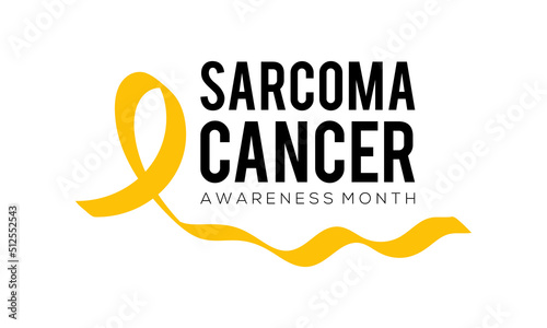 Sarcoma cancer awareness month is observed every year in July,, Bladder Cancer, Bone Cancer, background. Vector illustration.