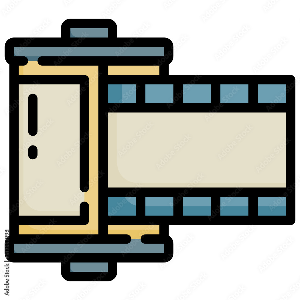 FILM filled outline icon,linear,outline,graphic,illustration FILM filled outline icon,linear,outline,graphic,illustration