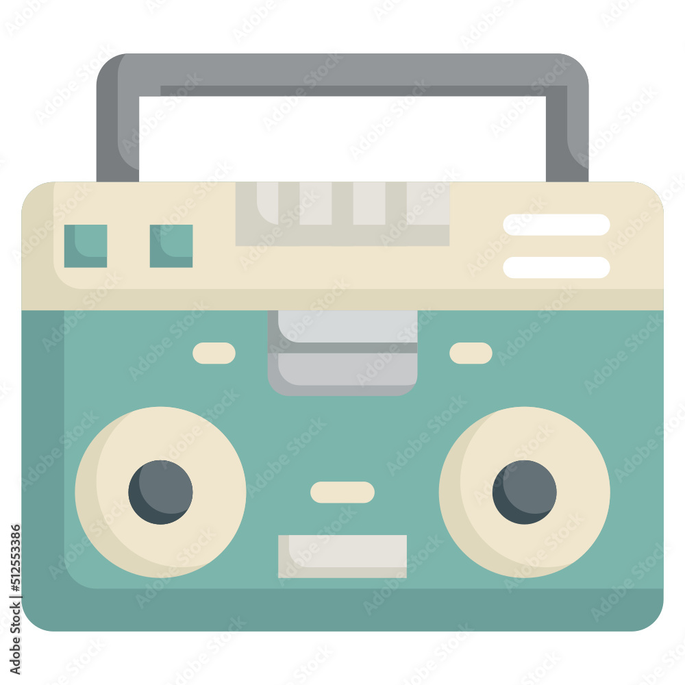 BOOMBOX flat icon,linear,outline,graphic,illustration BOOMBOX flat icon,linear,outline,graphic,illustration