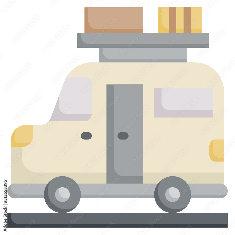 CAMPER flat icon,linear,outline,graphic,illustration CAMPER flat icon,linear,outline,graphic,illustration