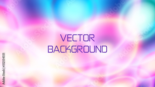 Vector. Modern liquid horizontal background. Abstract plasma. Yellow and blue lights. Soft light spectral colors. Spectacular texture with chaotic waves. Trendy minimalistic design for social networks