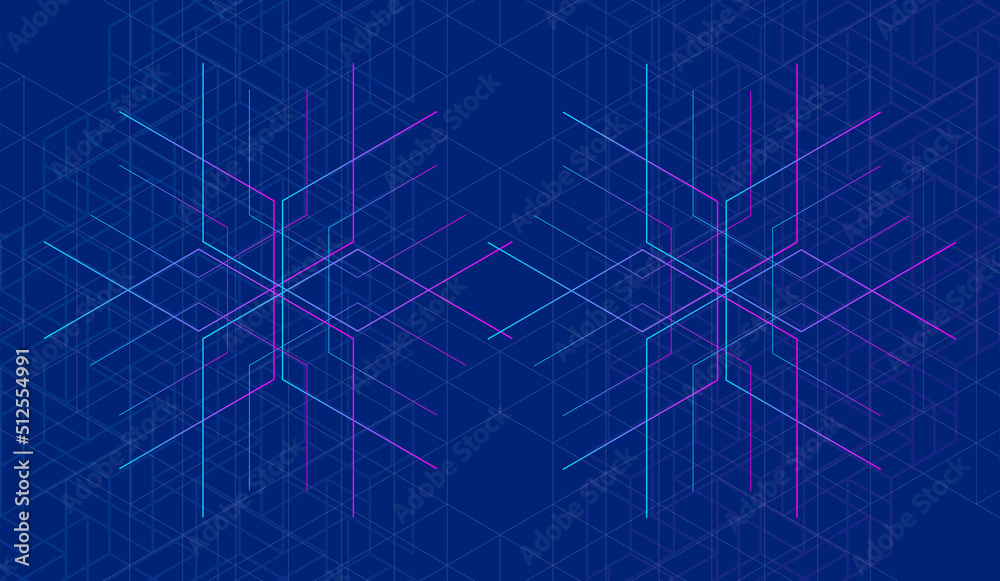 幾何学 抽象 青 紫 ネットワーク 背景