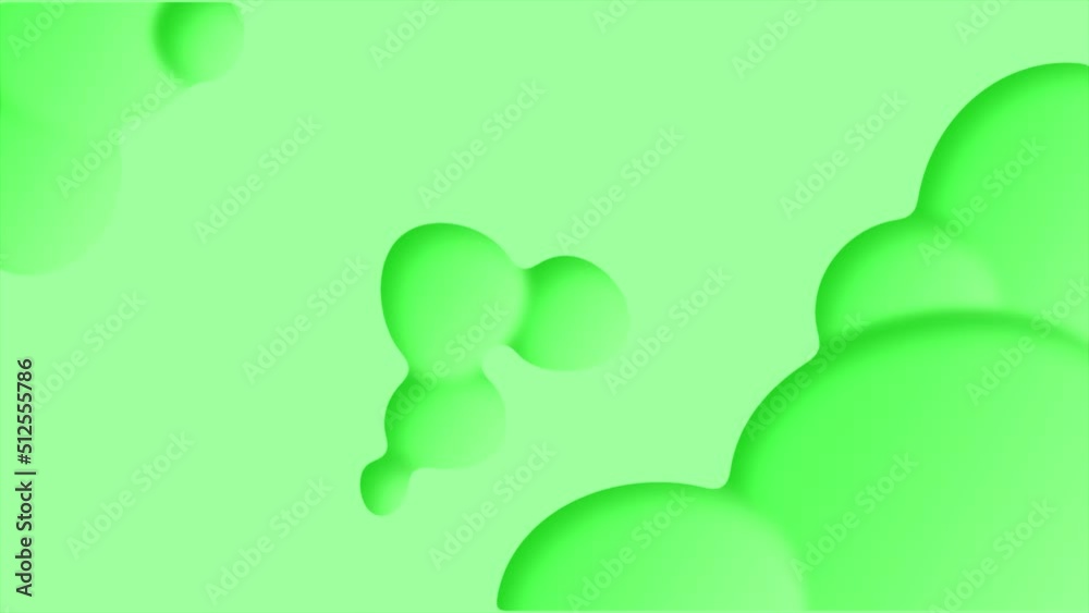 Animated 2d green color jelly bubbles on red background Animated 2d green color jelly bubbles on red background