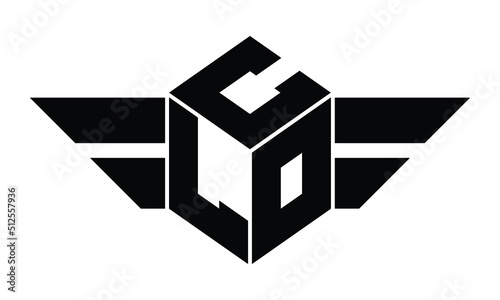 CLO three letter gaming logo in polygon cube shape logo design vector template. wordmark logo | emblem logo | monogram logo | initial letter logo | sports logo | minimalist logo | typography logo |