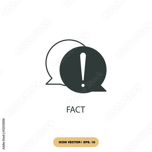 fact icons  symbol vector elements for infographic web