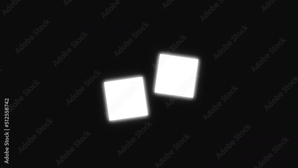 Simple animation. Four blocks falling and rotating in 60fps high ...