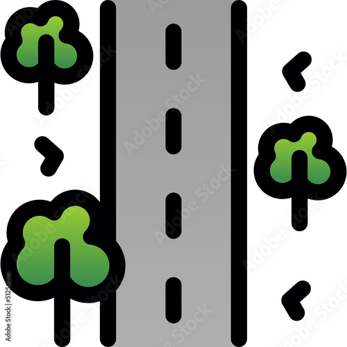 Unsealed Road Icon