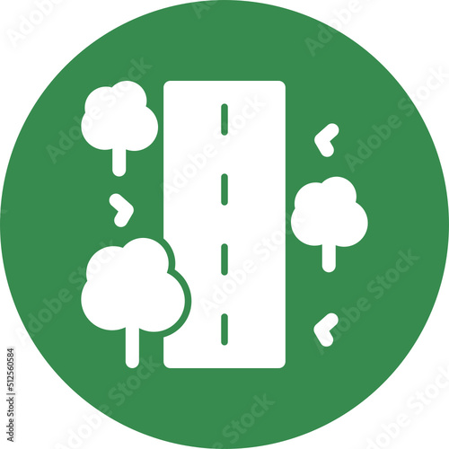 Unsealed Road Icon