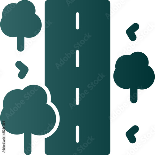 Unsealed Road Icon