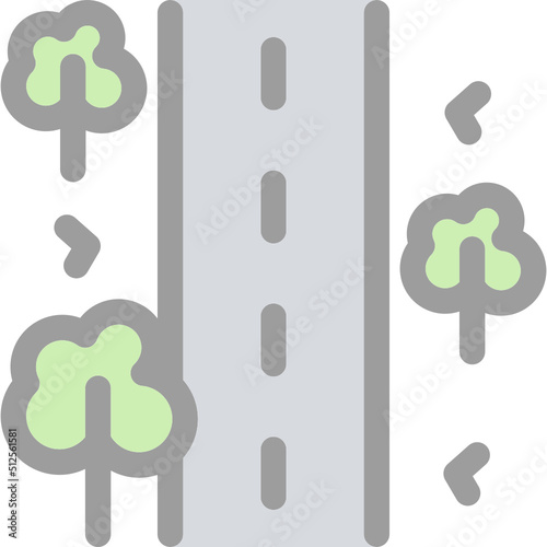 Unsealed Road Icon