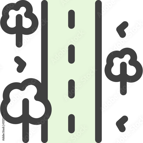 Unsealed Road Icon