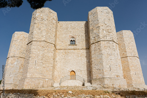 Castel del Monte ("Castle of the Mountain") ancient World Heritage Site castle on a hill in Andria, Apulia, Italy