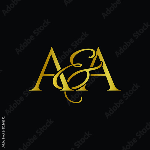 A and A, AA logo initial vector mark, AA luxury logo