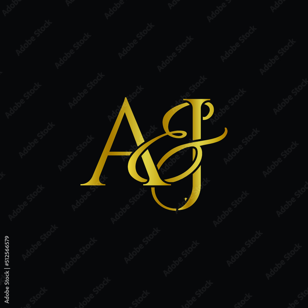 A and J , AJ logo initial vector mark , AJ luxury logo A and J , AJ logo initial vector mark , AJ luxury logo