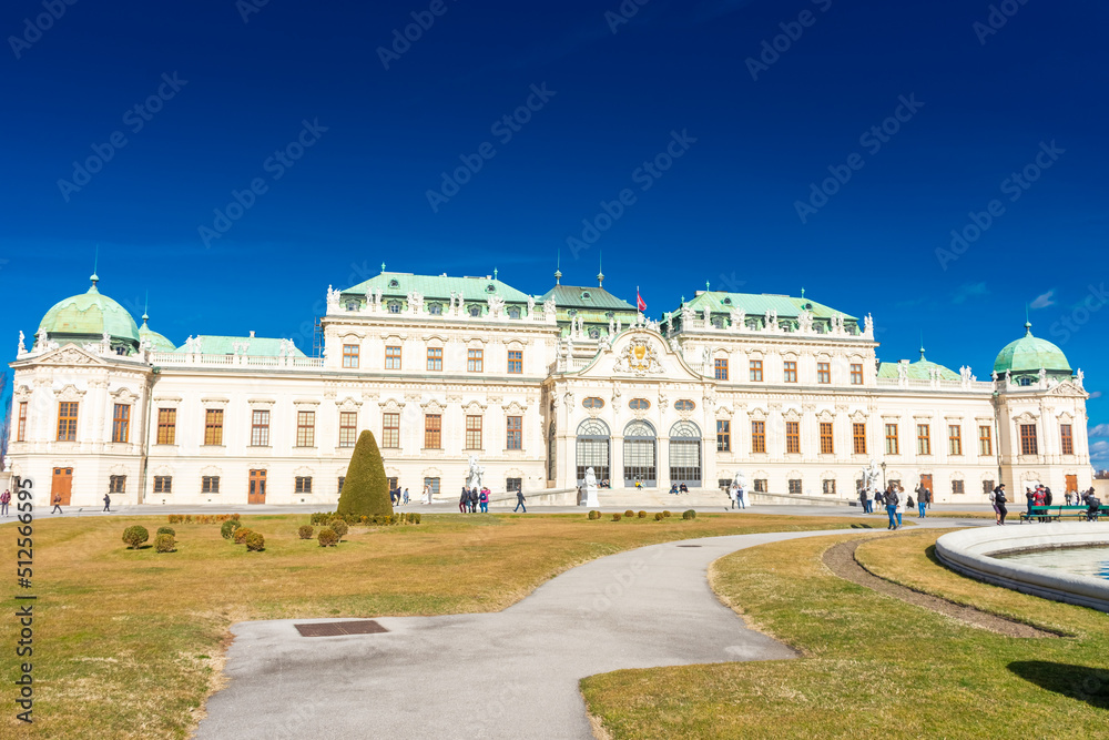 The upper Belvedere palace of Vienna, Austria