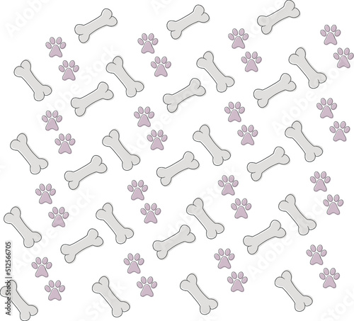 Pastel pattern for dog lovers