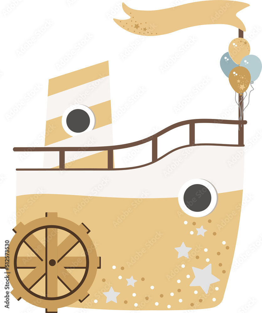 Fototapeta premium Baby Transport Vector illustration on white background