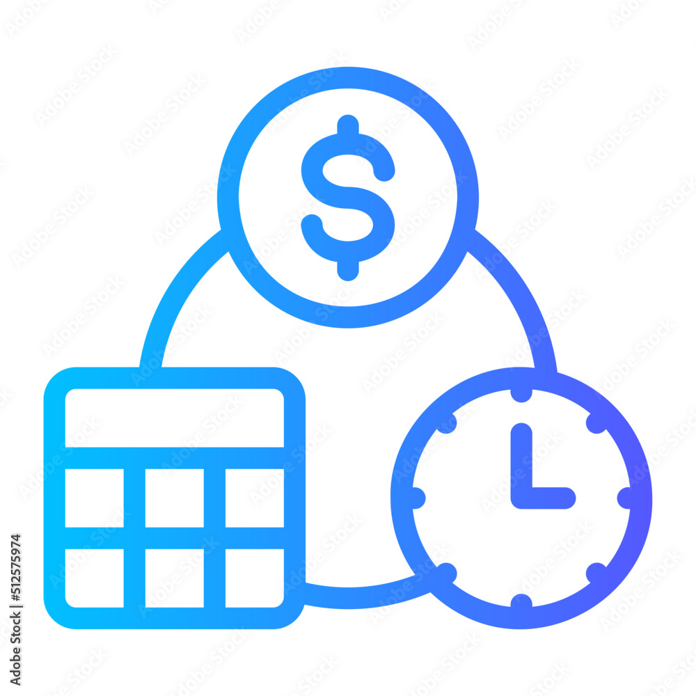 payment day gradient icon payment day gradient icon