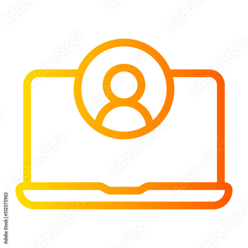 laptop gradient icon