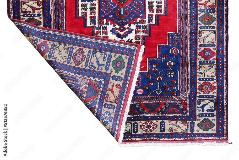 Hand woven antique Turkish carpet Hand woven antique Turkish carpet
