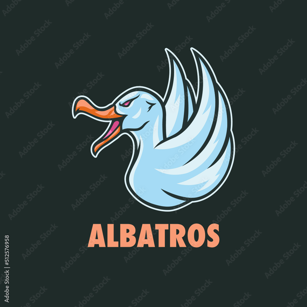 Obraz premium ALBATROS MASCOT LOGO