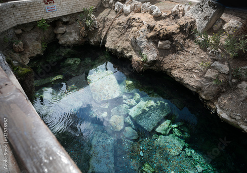 Ancient Hot Springs Pool and Wishing Well in Turkey
