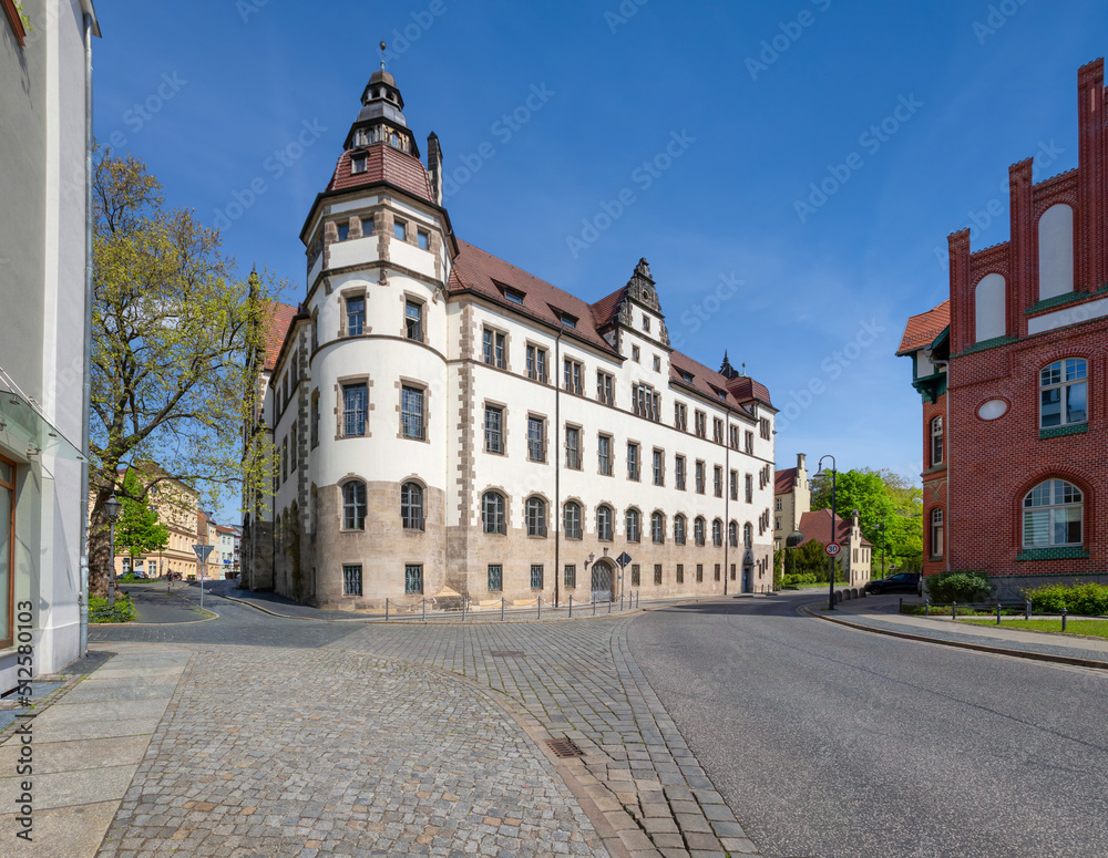 Cottbus, Germany. View of historic building of District Court (Amtsgericht)
