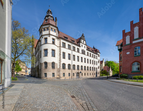 Cottbus, Germany. View of historic building of District Court (Amtsgericht)