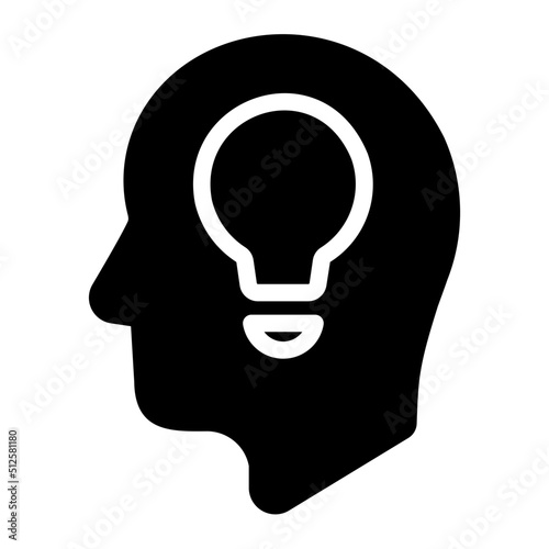 idea glyph icon