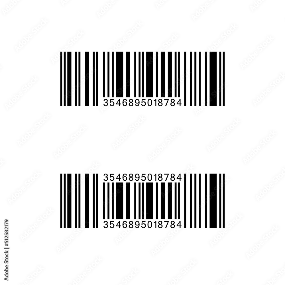 Barcode realistic vector icon isolated. Bar code Barcode realistic vector icon isolated. Bar code