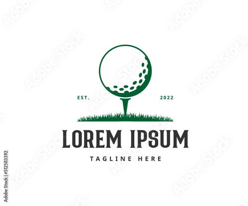 Golf Logo Design. Golf Ball Logo. Golf Club Logo Design Template. Sports logo design. 