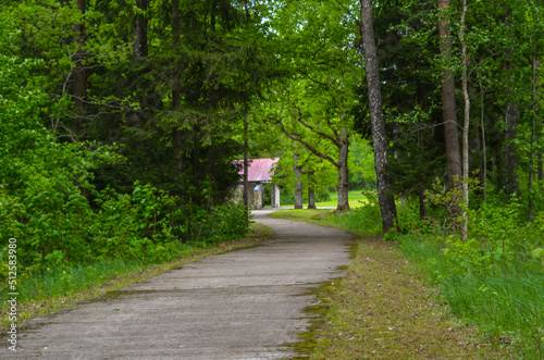 rustic streets in latvia in summer21 photo