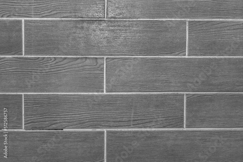 Wooden Tile Abstract Grey Pattern Texture Brick Wall Background Gray Wallpaper © Andrey