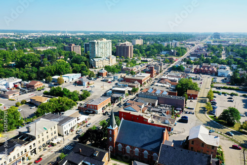 Fototapeta Naklejka Na Ścianę i Meble -  Aerial of Milton, Ontario, Canada