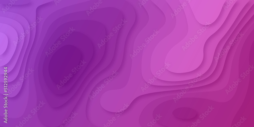 Luxury light pink abstract papercut background with 3d geometry circles, abstract layout design for brochure and flyer.