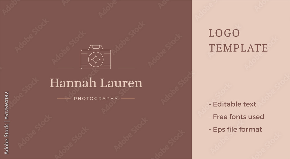 Minimalist photo video camera multimedia content creation blogging courses line logo vector Minimalist photo video camera multimedia content creation blogging courses line logo vector