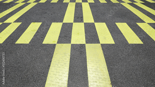 Close-up of a pedestrian crossing