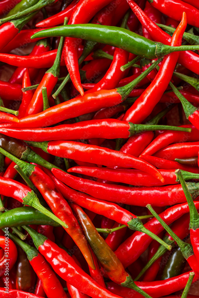 red chili background,Fresh red chilli for sale at supermarket.