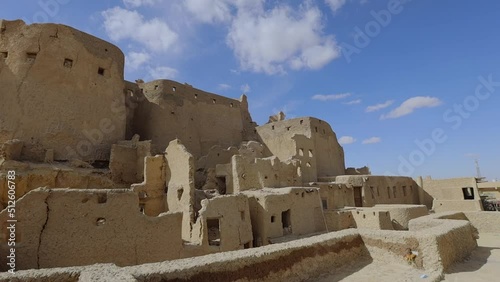Panorama of the ancient city of Shali in the Siwa Oasis, Egypt