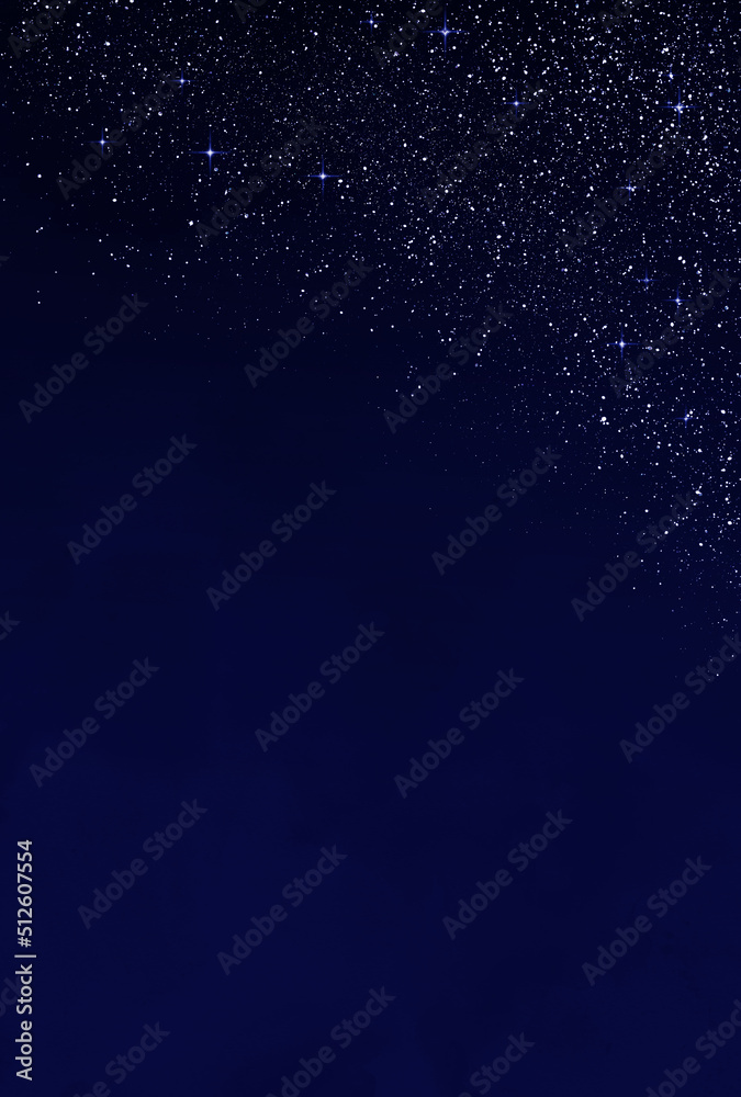 Fototapeta premium 背景素材_水彩テクスチャ_夜空