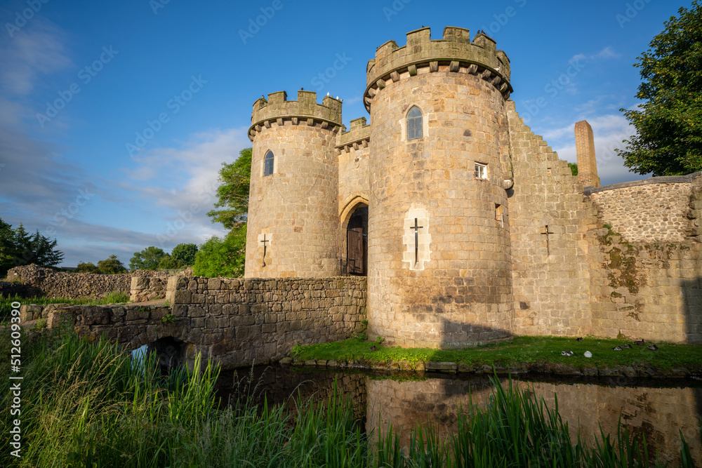 Early Morning Photograph of Whittington Castle in Shropshire, England