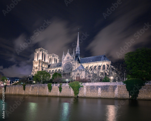 Notre Dame night