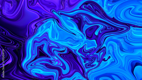 Liquid 3d abstract backgrounds. Vibrant oil painted illustrations. Liquefied smooth images