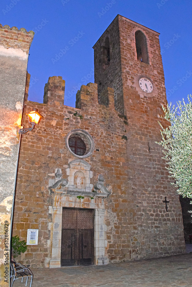 Iglesia de Santa Eulalia en Ultramort, Girona Cataluña España
