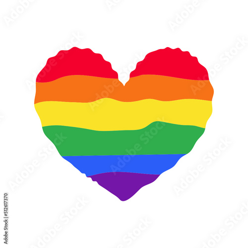 Heart Rainbow LGBT Icon