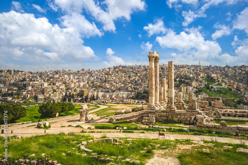 Fotografía Temple of Hercules on Amman Citadel in Jordan